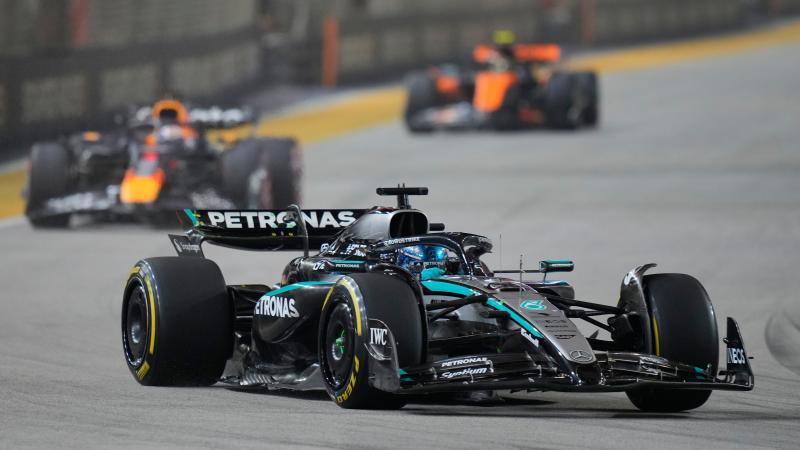 Russell win singapore GP 2025