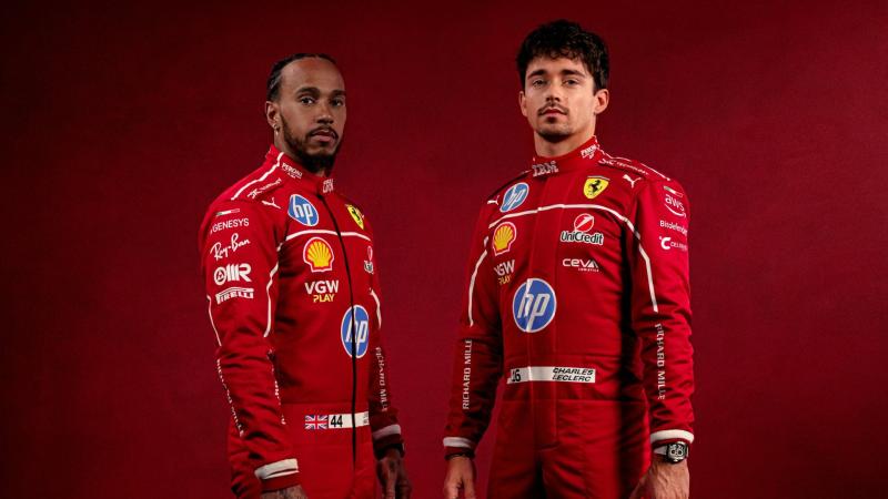 Lewis Hamilton and Charles Leclerc