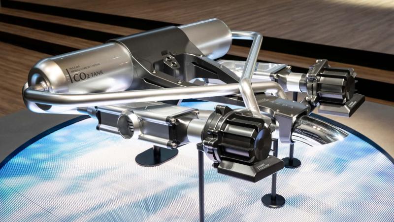 Mazda CO2 capture tank