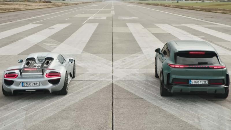 Porsche 918 Spyder vs Cayenne Turbo Electric