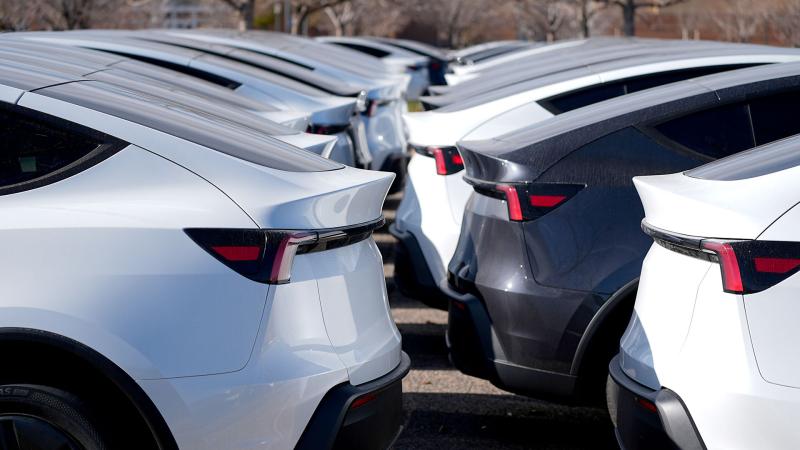 Tesla Model Y lot