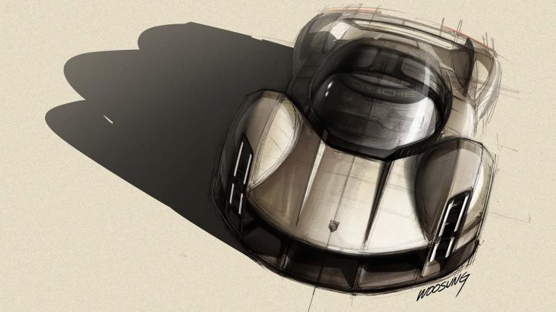 Porsche Mission X sketch