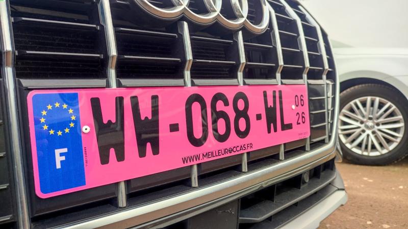 Pink license plates
