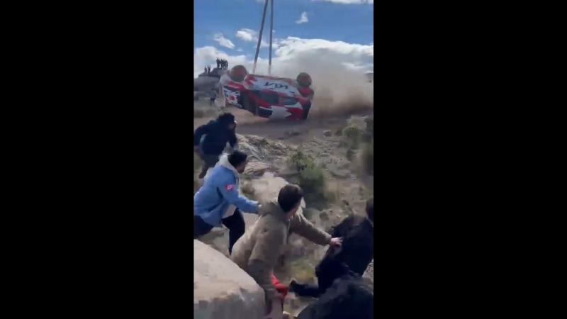 WRC accident