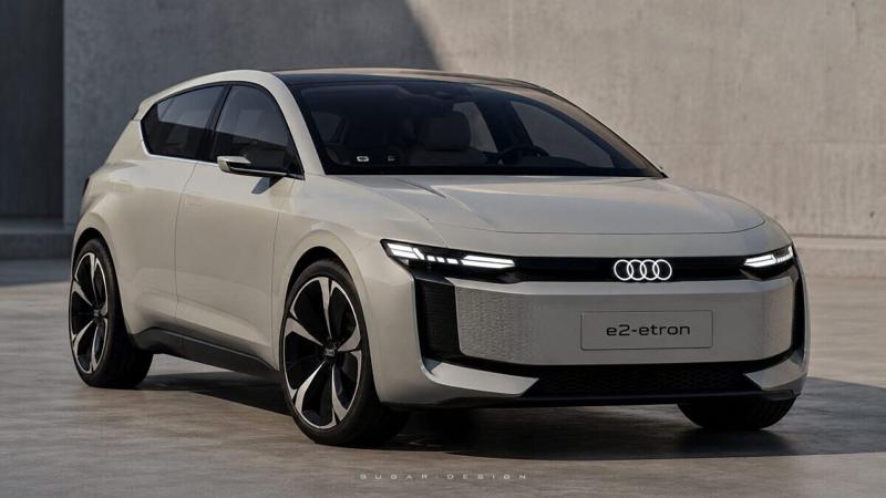 Audi A2 e-tron render