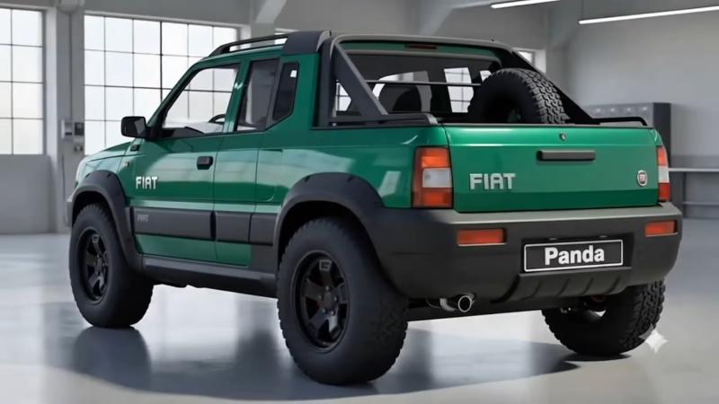 Fiat panda 4x4 Pick-up render