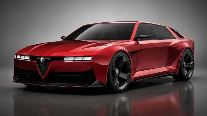 Alfa Romeo 75 render