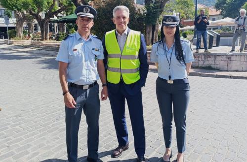 κράνη σε μπλόκο της τροχαίας