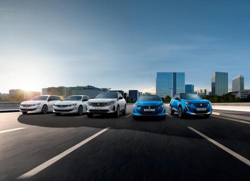 peugeot electric plug in hybrid range