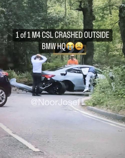 BMW M4 CSL Crash 2