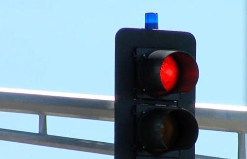 Blue traffic light 1