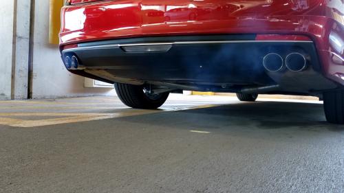 Car Exhaust Blue Smoke