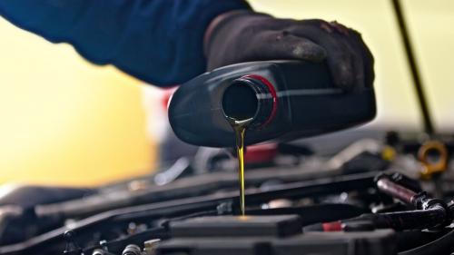 Changing oil 3