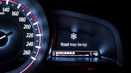Dashboard warning icy road 2