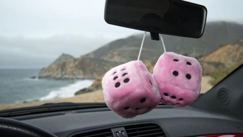 Dice from car mirror 1