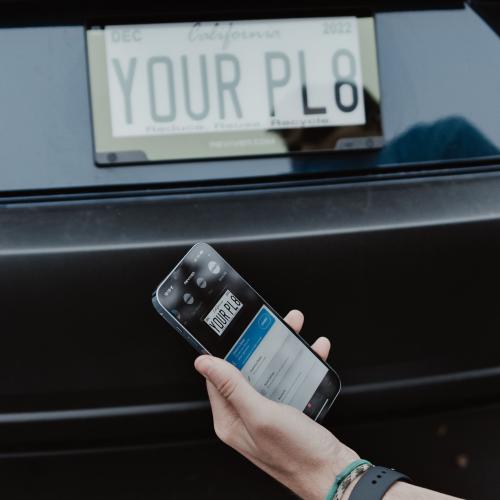 Digital license plate 7