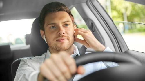 Driver with earbuds 4