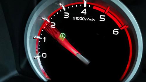Flooring the accelerator in a high gear