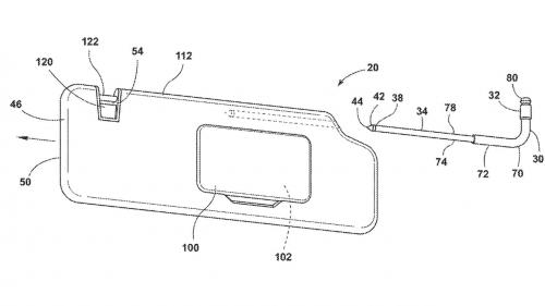 Ford sunvisor patent 1