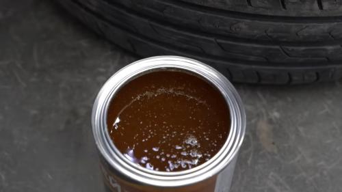 Glue sand over summer tires 3