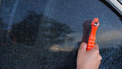 How to break a car window 6