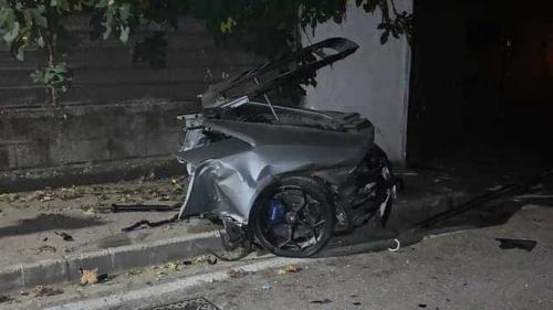 Lamborghini crash Napoli 2