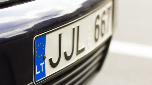 Lithuania's car license plate 1
