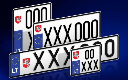 Lithuania's car license plate 3