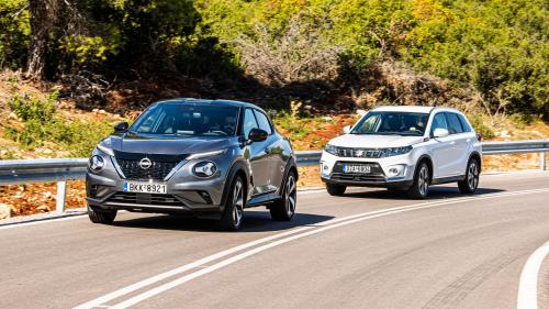 Nissan Juke Hybrid vs Suzuki Vitara Hybrid 2
