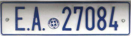 Police license plate