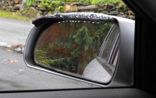 Rear View Mirror Rain Visor 1