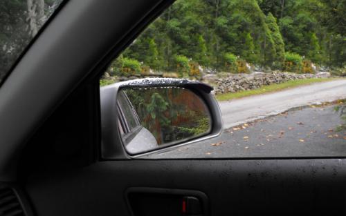 Rear View Mirror Rain Visor 2