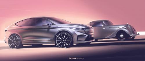 Skoda Enyaq Coupe iV Scetch 2