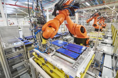 Skoda M8 battery assembly plant