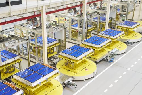 Skoda M8 battery assembly plant