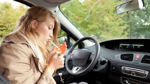 Smoking while driving 2