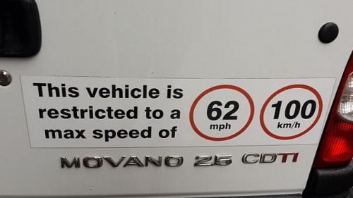Speed limit sticker 2