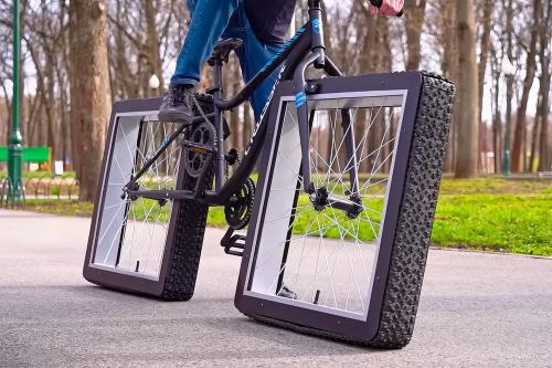 Square wheels bike 5