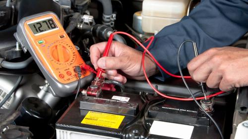 Testing car battery