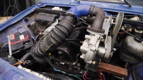 Turbocharging a Lada with a starter motor 6