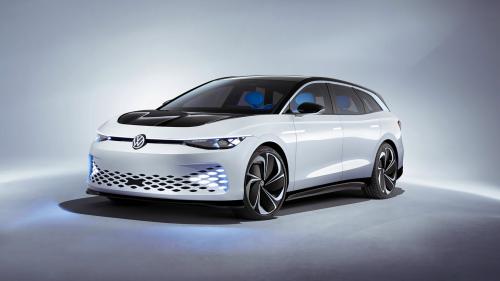Κεντρική φωτό & πάνω: Το πρωτότυπο station wagon Volkswagen ID Space Vizzion