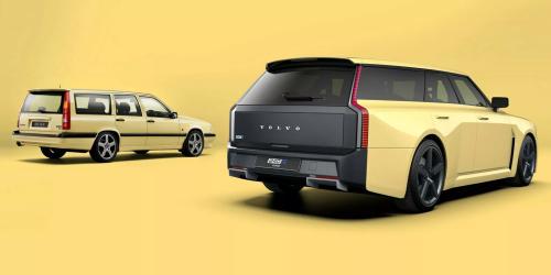 Το σύγχρονο ψηφιακό Volvo 240R EV μαζί με το εμβληματικό Volvo 850 R των ’90s