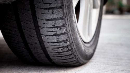 Worn tires