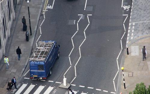 Zig Zag lines before pedestrian crossing 2