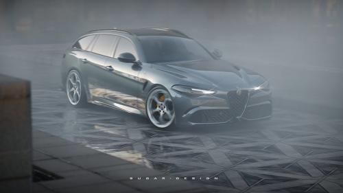 Alfa Romeo Giulia SW Render