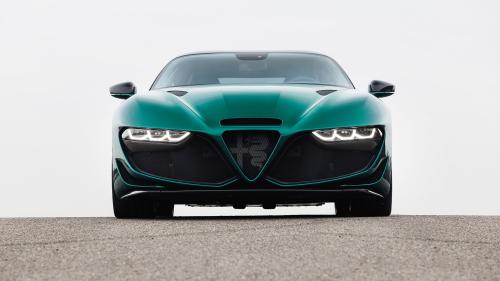 Κεντρική φωτό & πάνω: Η εκθαμβωτική Alfa Romeo Giulia ZWB Zagato