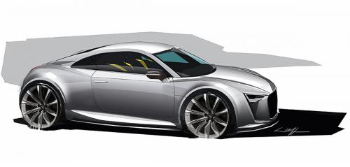(Κεντρική φωτό και πάνω): Τα σχέδια της Audi για το Audi quattro concept που παρουσίασε στο Σαλόνι Αυτοκινήτου του Παρισιού το 2010