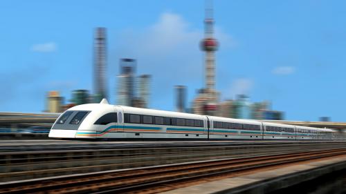 Magnetic levitation used in trains could provide a solution for high-speed transportation in road vehicles as well.
