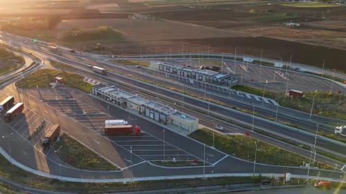 Αυτοκινητόδρομος Αιγαίου Πάρκινγκ φορτηγών