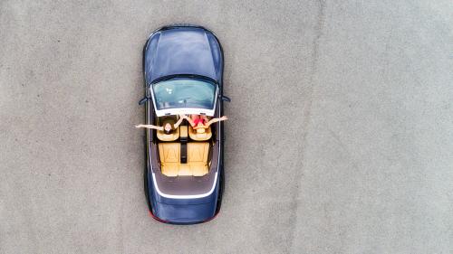 woman cabriolet